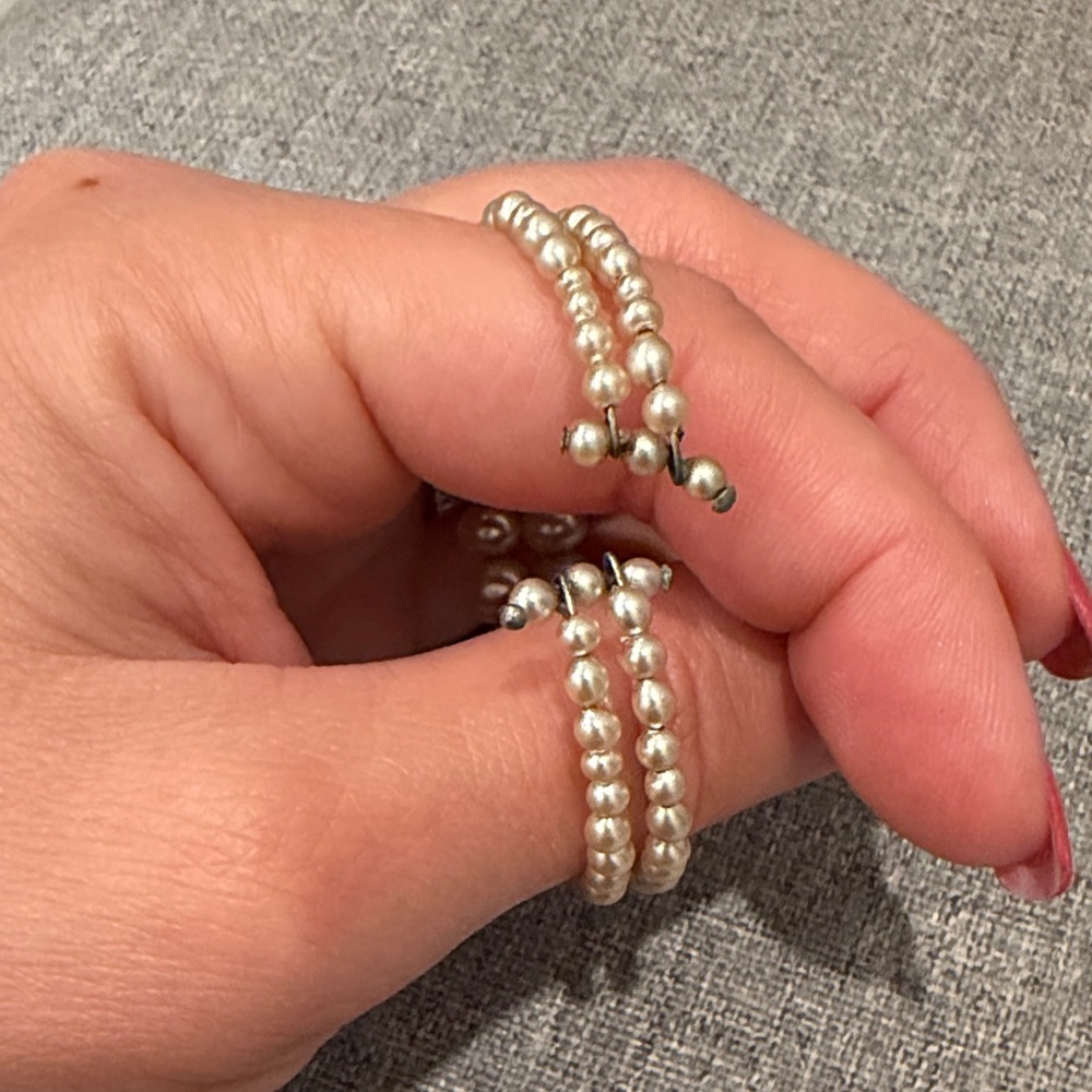 Vintage faux Pearl Necklace and Bracelet Set made in Japan - Picture 5 of 7